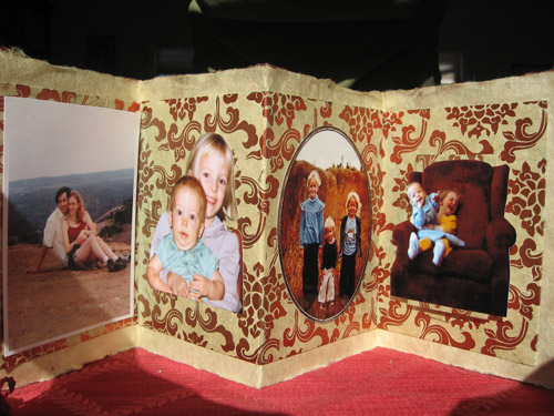 Handmade book by Cheri Long, Interior