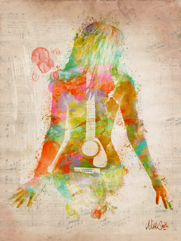 Music Was My First Love, Self Portait by Nikki Smith